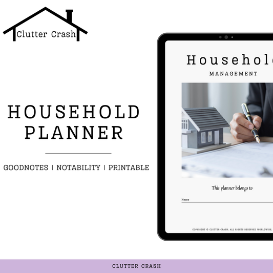 Household Management Planner - Digital & Printable